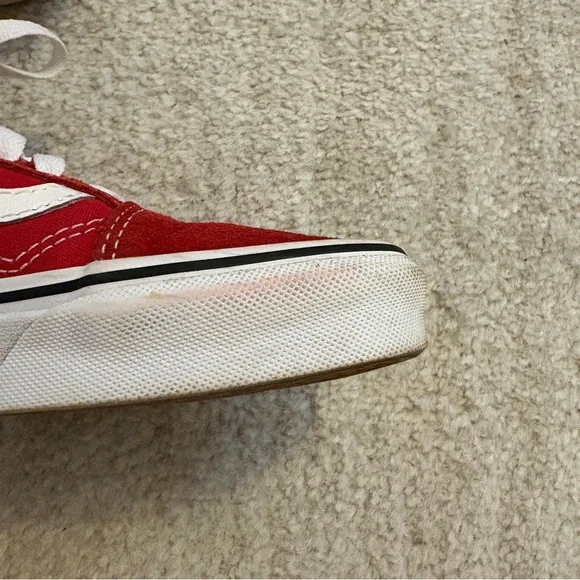 VANS Red and White Sneakers - Picture 6 of 11